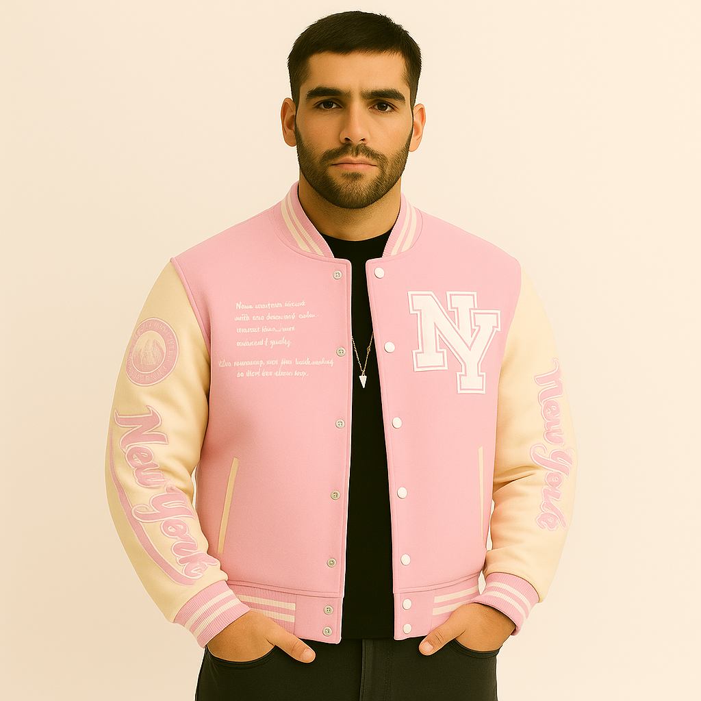 Marcus | Varsity Strikhættetrøje