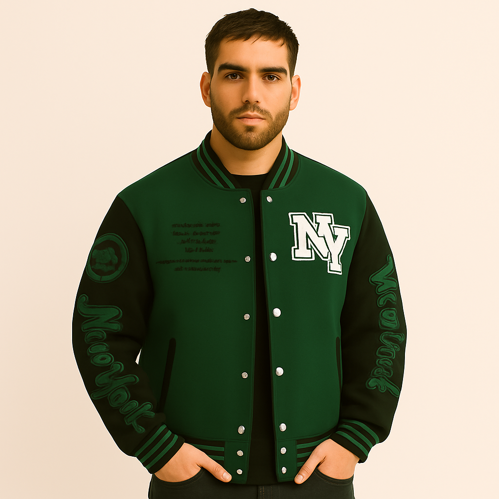 Marcus | Varsity Strikhættetrøje