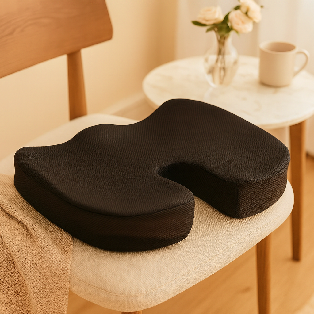 OrthoCool | Ergonomisk Memory Foam Siddepude med U-form design