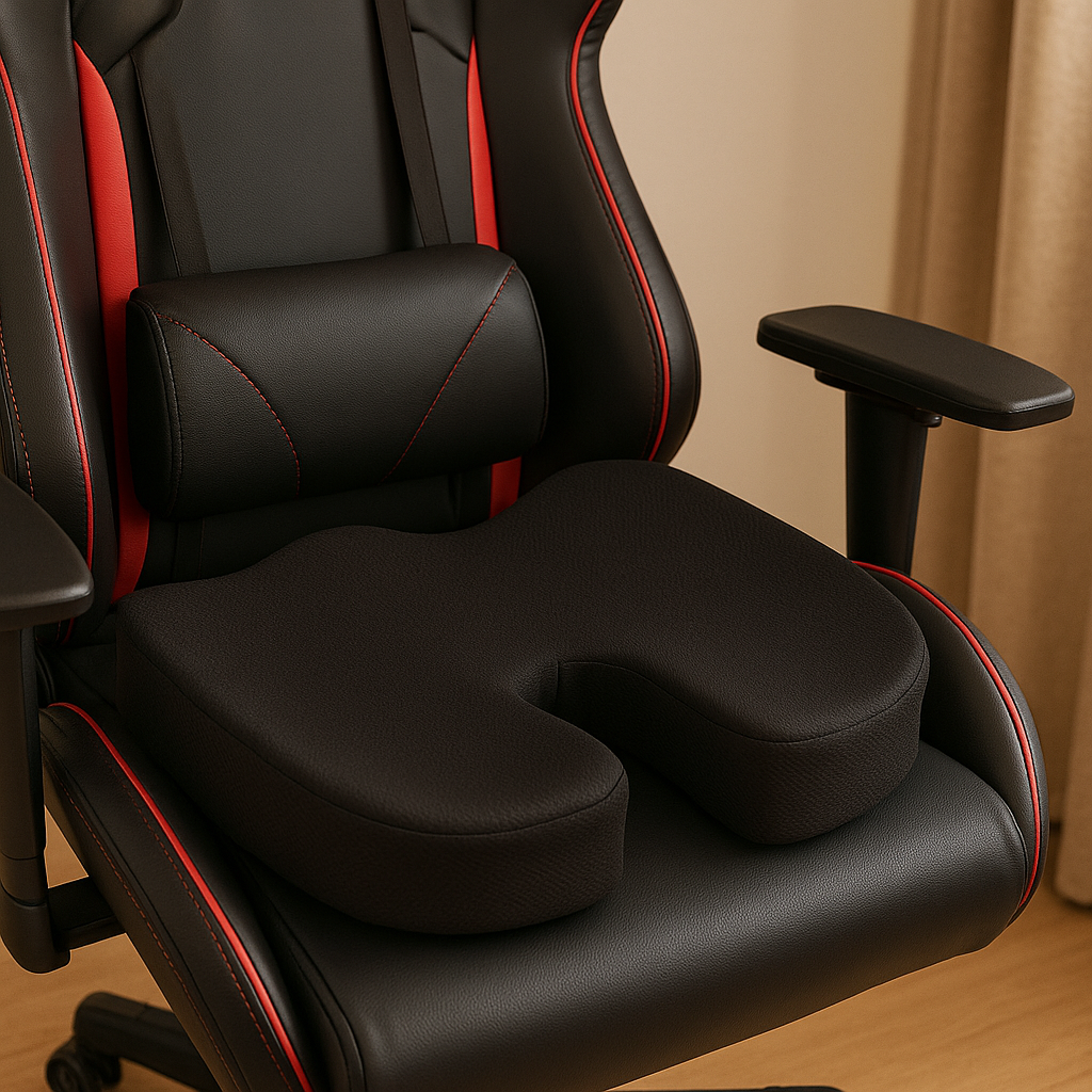 OrthoCool | Ergonomisk Memory Foam Siddepude med U-form design