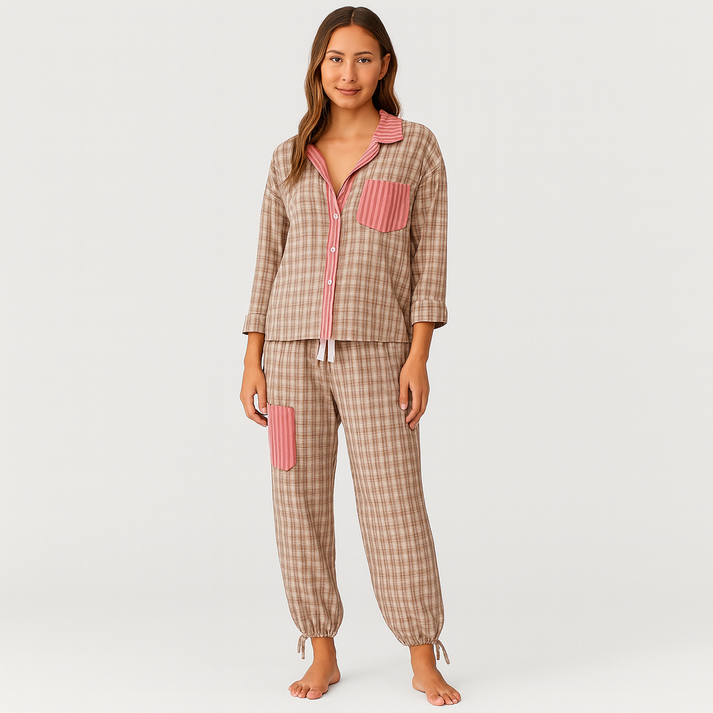 Klassisk dames pyjamasæt