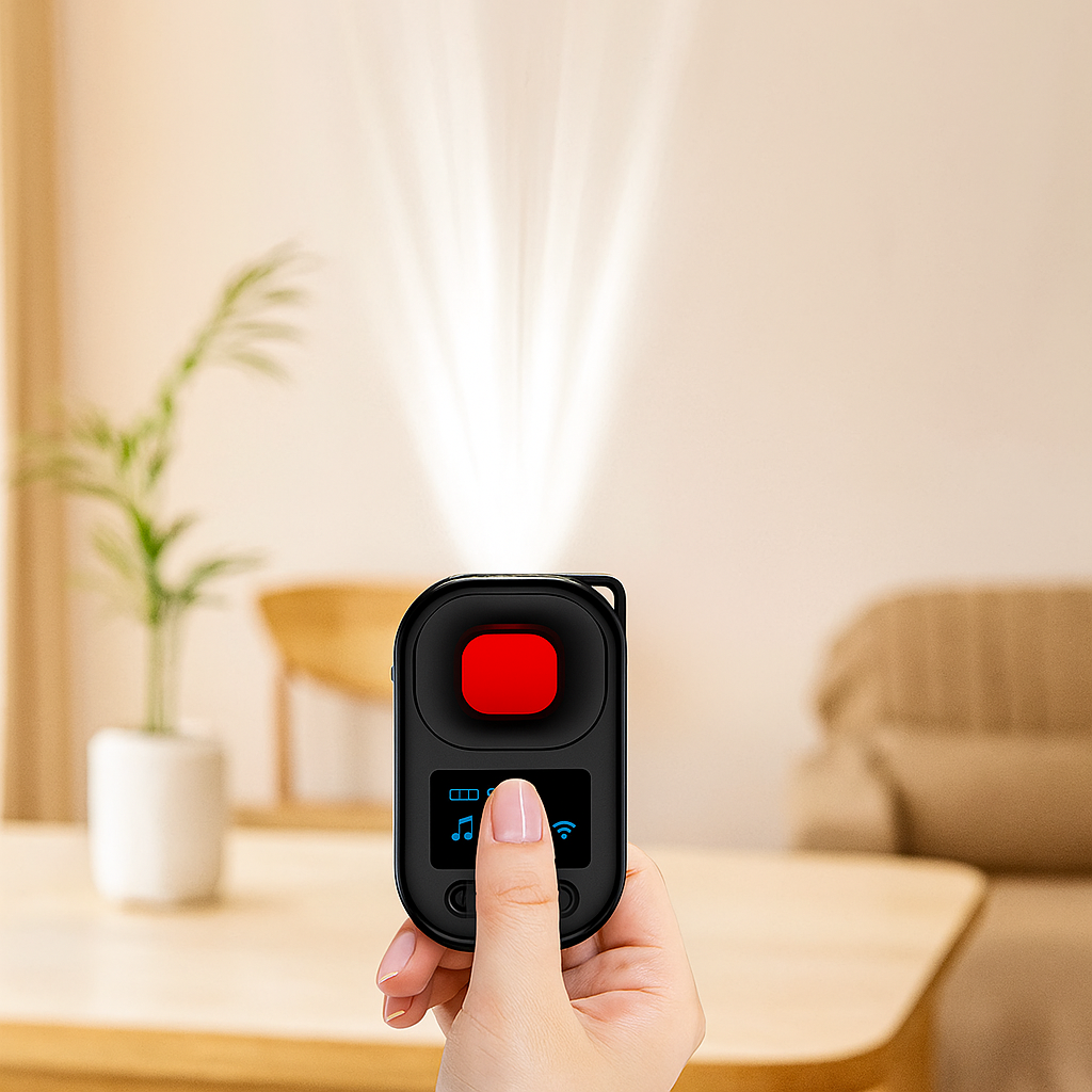 Anti-spionagesensor med EMF-, infrarød- og magnetisk detektion – USB-genopladelig