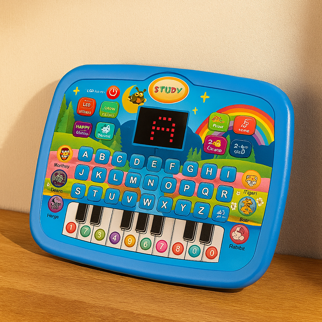 Lærertablet til børn – Bogstaver, tal, lyde & klaviertaster