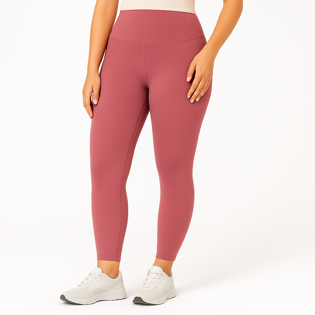 Yoga-leggings med højt talje til damer – svedtransporterende og strækbar sportstøj