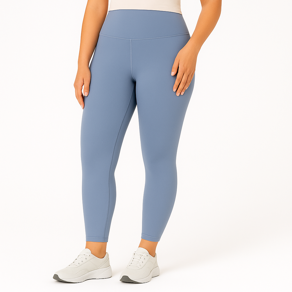 Yoga-leggings med højt talje til damer – svedtransporterende og strækbar sportstøj