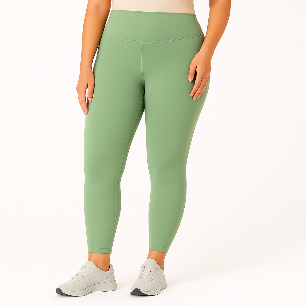 Yoga-leggings med højt talje til damer – svedtransporterende og strækbar sportstøj