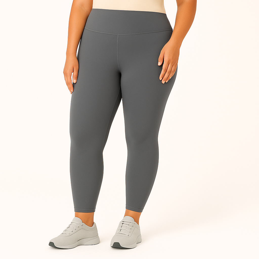 Yoga-leggings med højt talje til damer – svedtransporterende og strækbar sportstøj