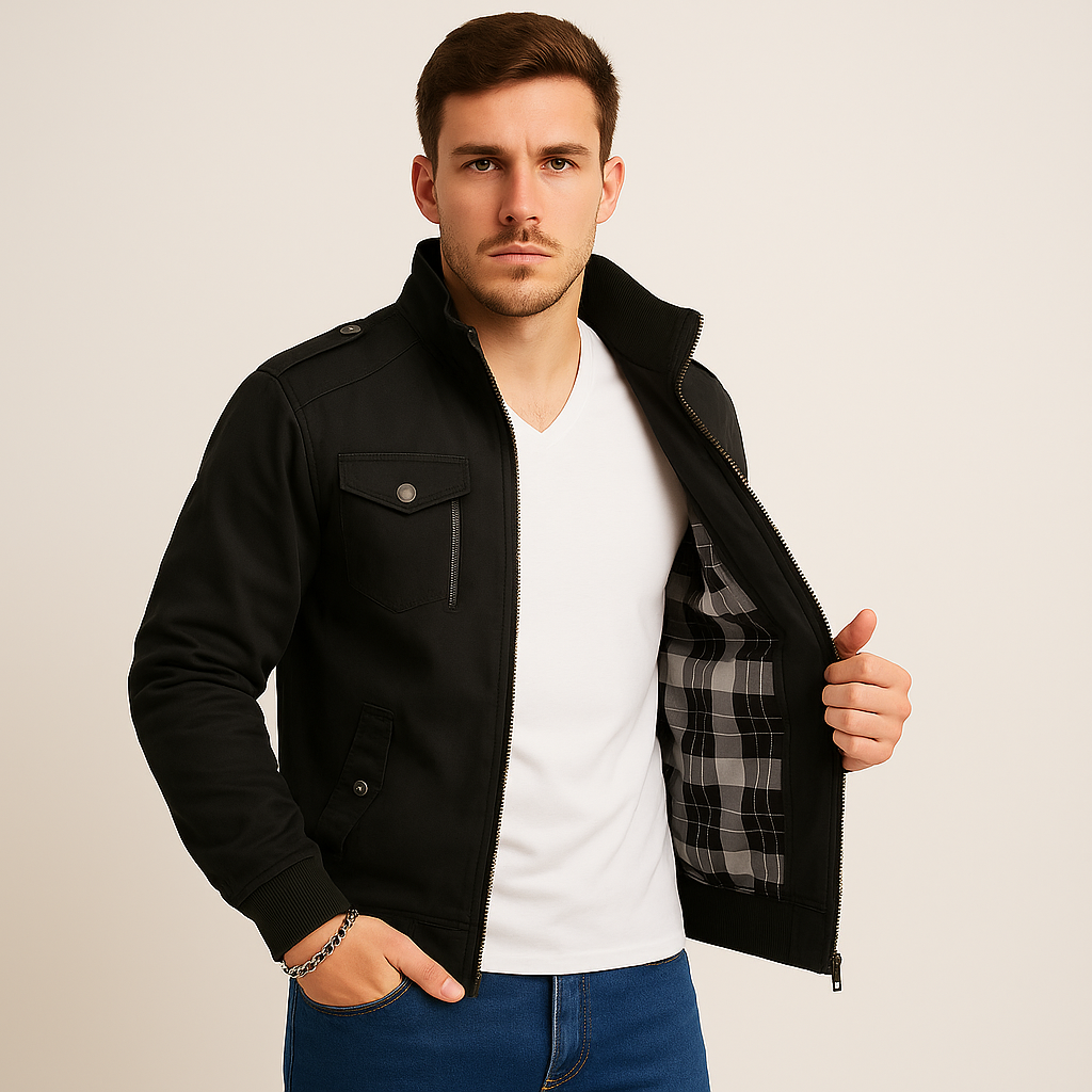 Connor Herre Cargojakke – Fleeceforet Outdoorfrakke