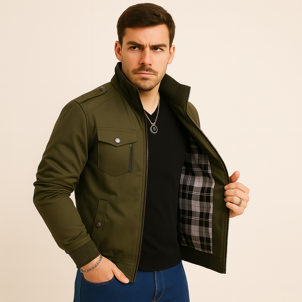 Connor Herre Cargojakke – Fleeceforet Outdoorfrakke