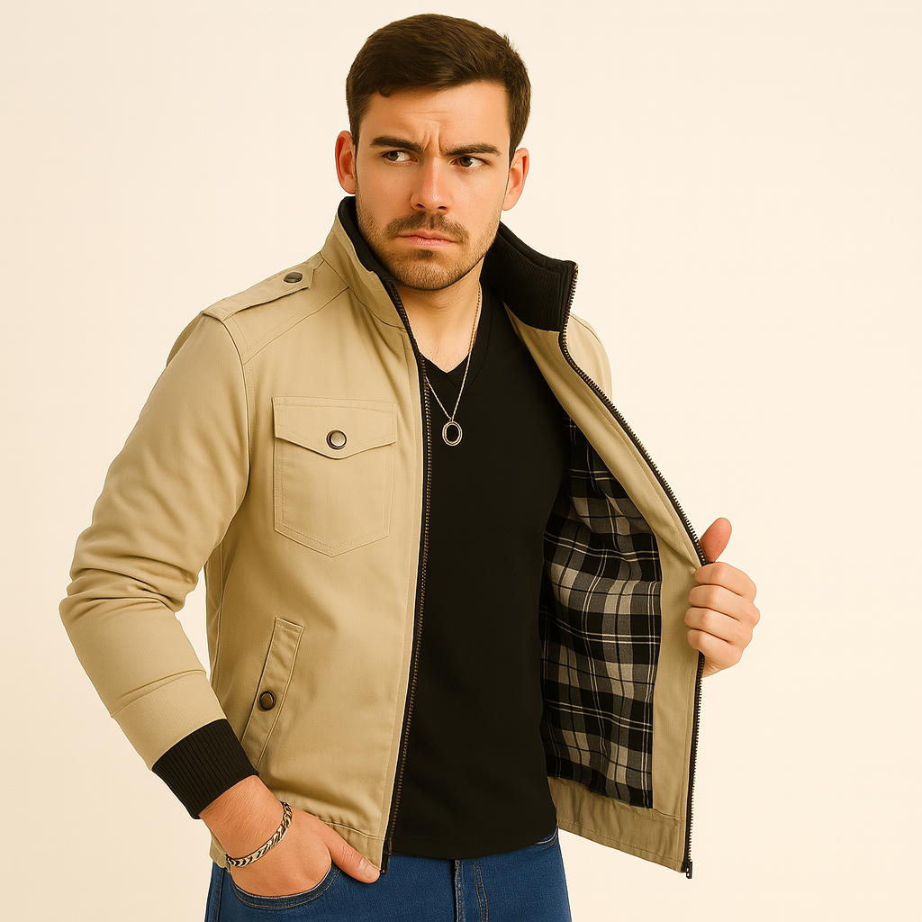 Connor Herre Cargojakke – Fleeceforet Outdoorfrakke