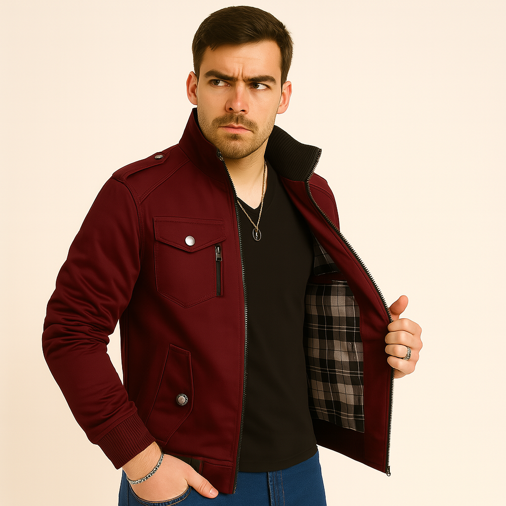 Connor Herre Cargojakke – Fleeceforet Outdoorfrakke