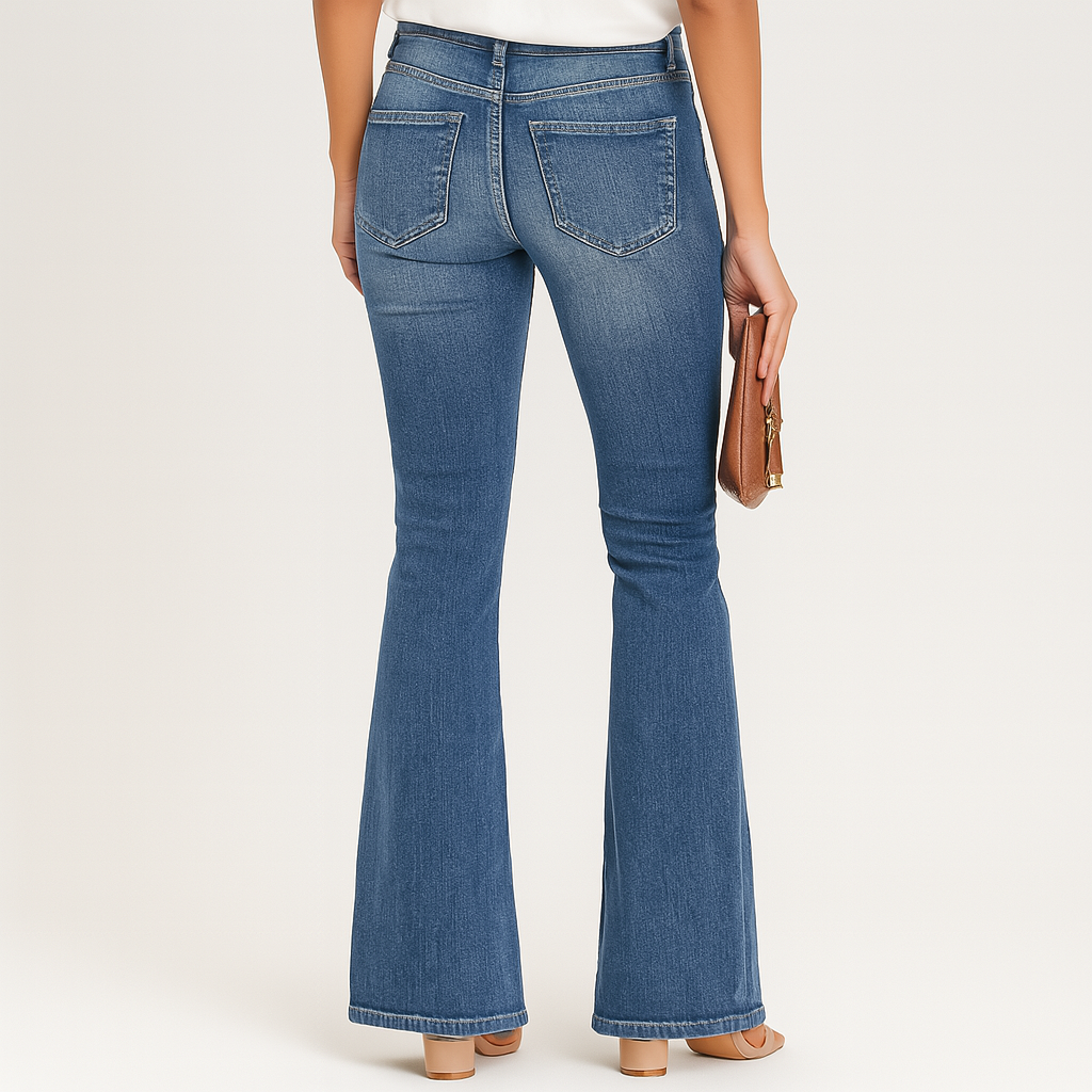 Ellen – Damejeans med høj talje og vidde – Klassisk pasform af denim