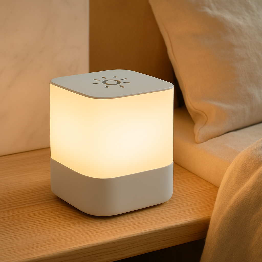 Luminara | LED-natlampe med urdisplay