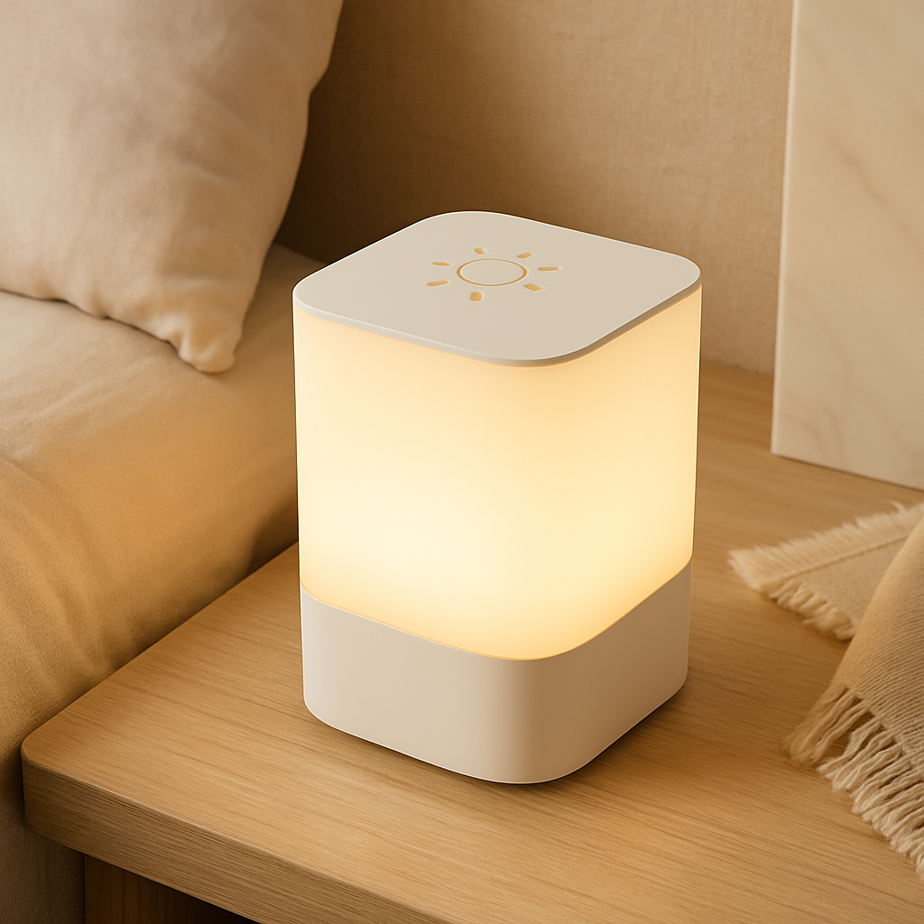 Luminara | LED-natlampe med urdisplay