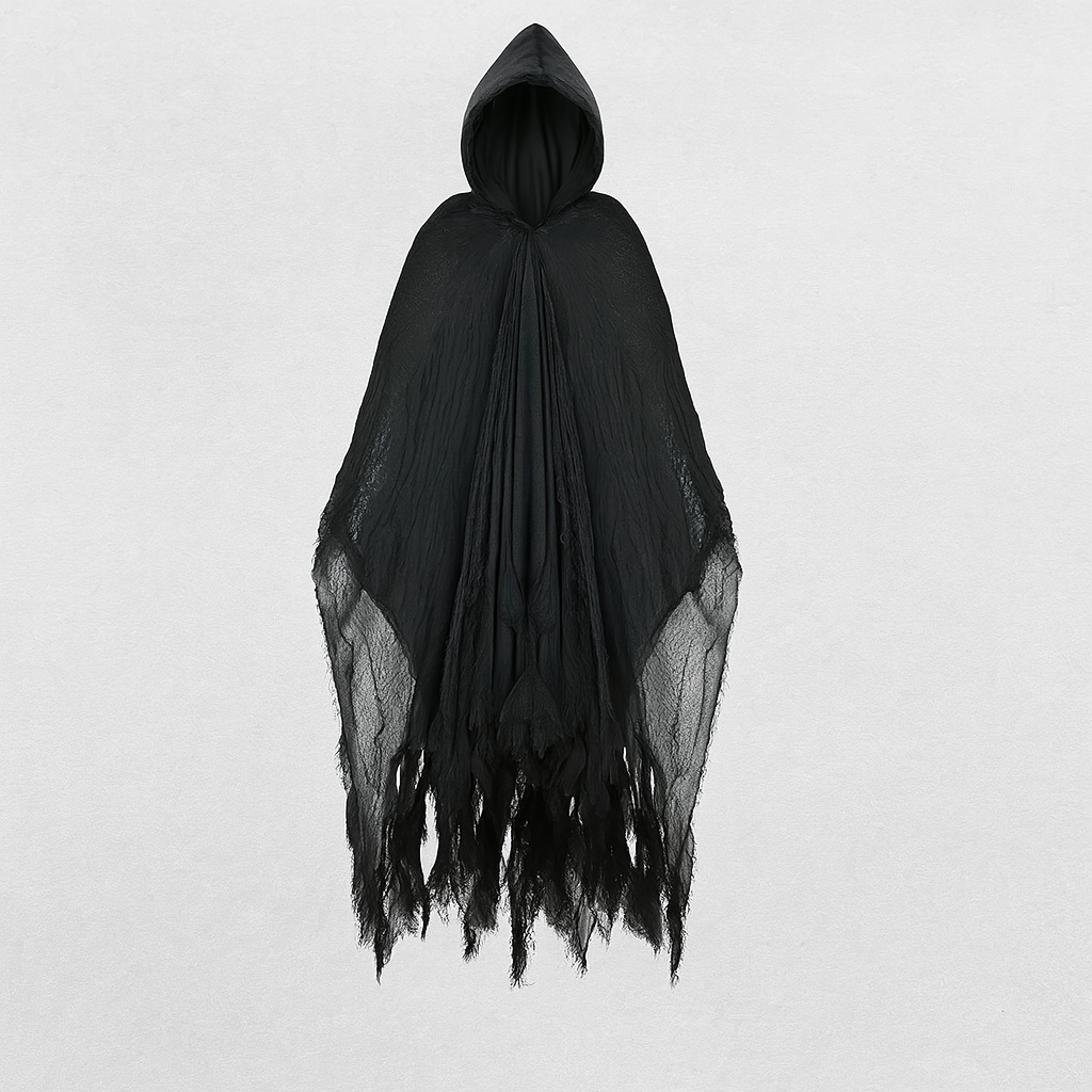 Terrifying Skeleton Halloween Cloak with Hood – Uhyggelig Udklædning til Halloween