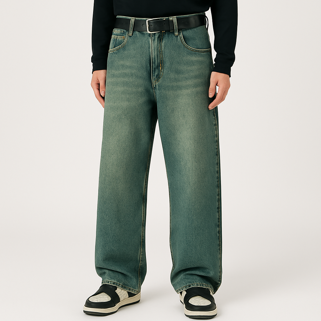 4Legend – Herre Flare Jeans – Uformel Streetstyle, lommer, moden udseende