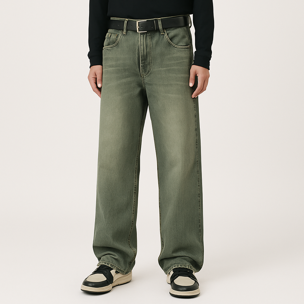 4Legend – Herre Flare Jeans – Uformel Streetstyle, lommer, moden udseende
