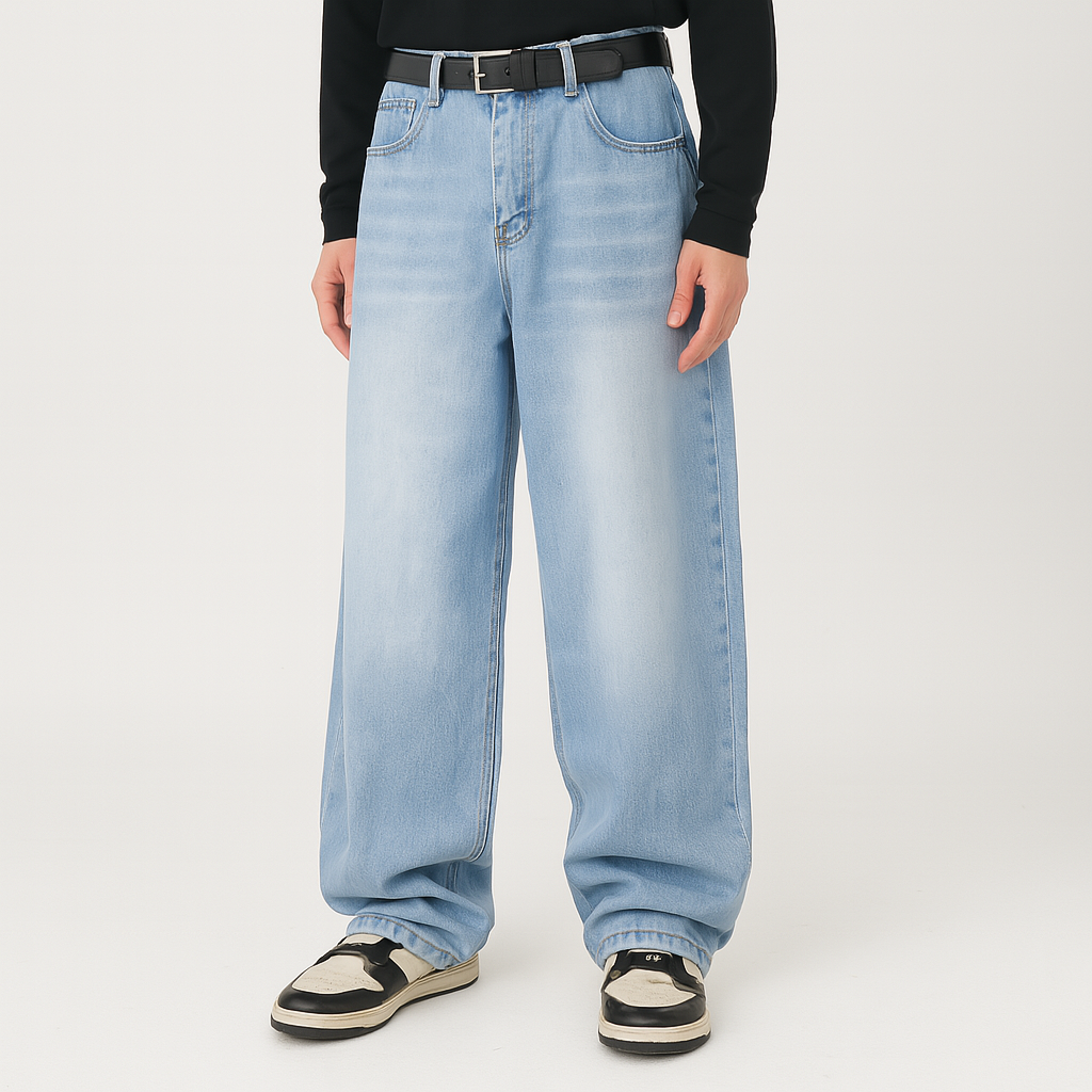 4Legend – Herre Flare Jeans – Uformel Streetstyle, lommer, moden udseende
