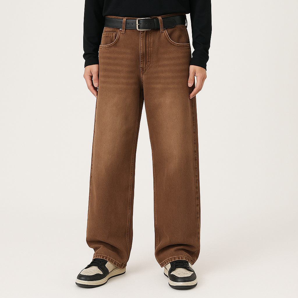 4Legend – Herre Flare Jeans – Uformel Streetstyle, lommer, moden udseende
