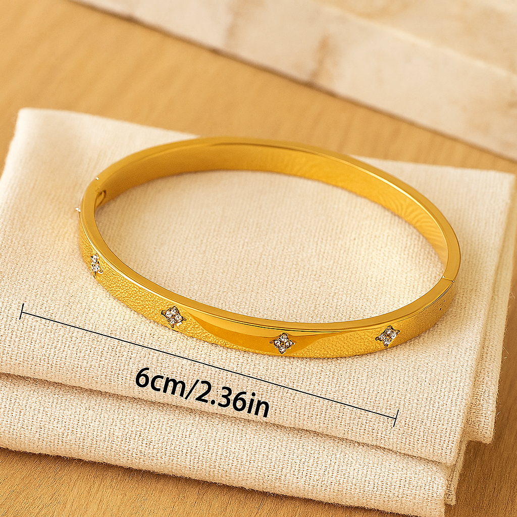 4-delt premium armbåndsæt i rustfrit stål – Klassisk stil