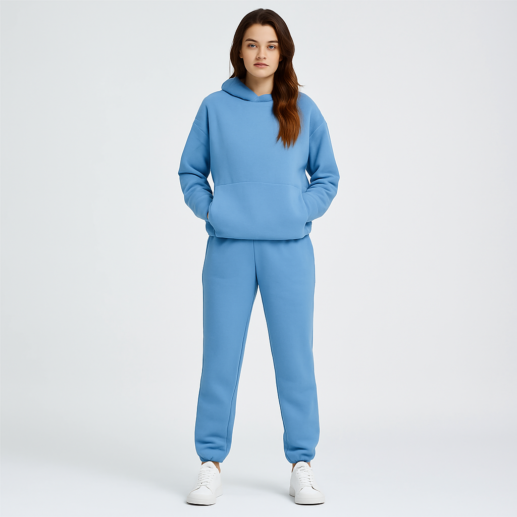 Ultimative komfortsæt med hoodie og joggingbukser – Behageligt 2-delt loungewear til kvinder