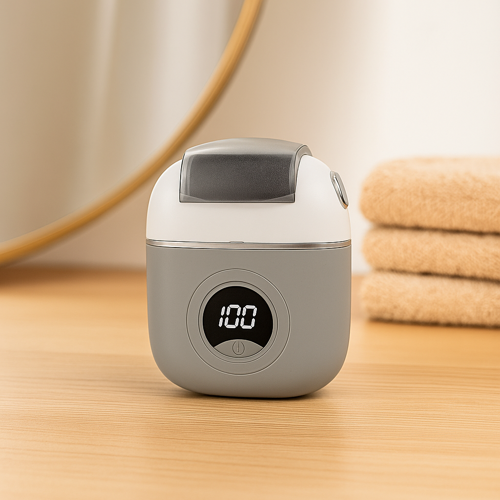 SmoothStep - Bærbart Elektrisk Digitalt Pedicureapparat til Effektiv Fodpleje