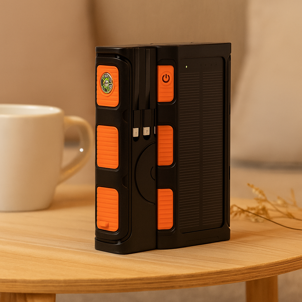 SunCore – Soldrevet bærbar powerbank med multiport-udgang