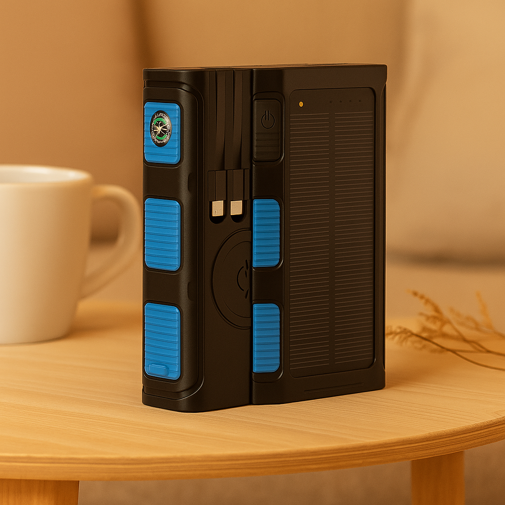 SunCore – Soldrevet bærbar powerbank med multiport-udgang
