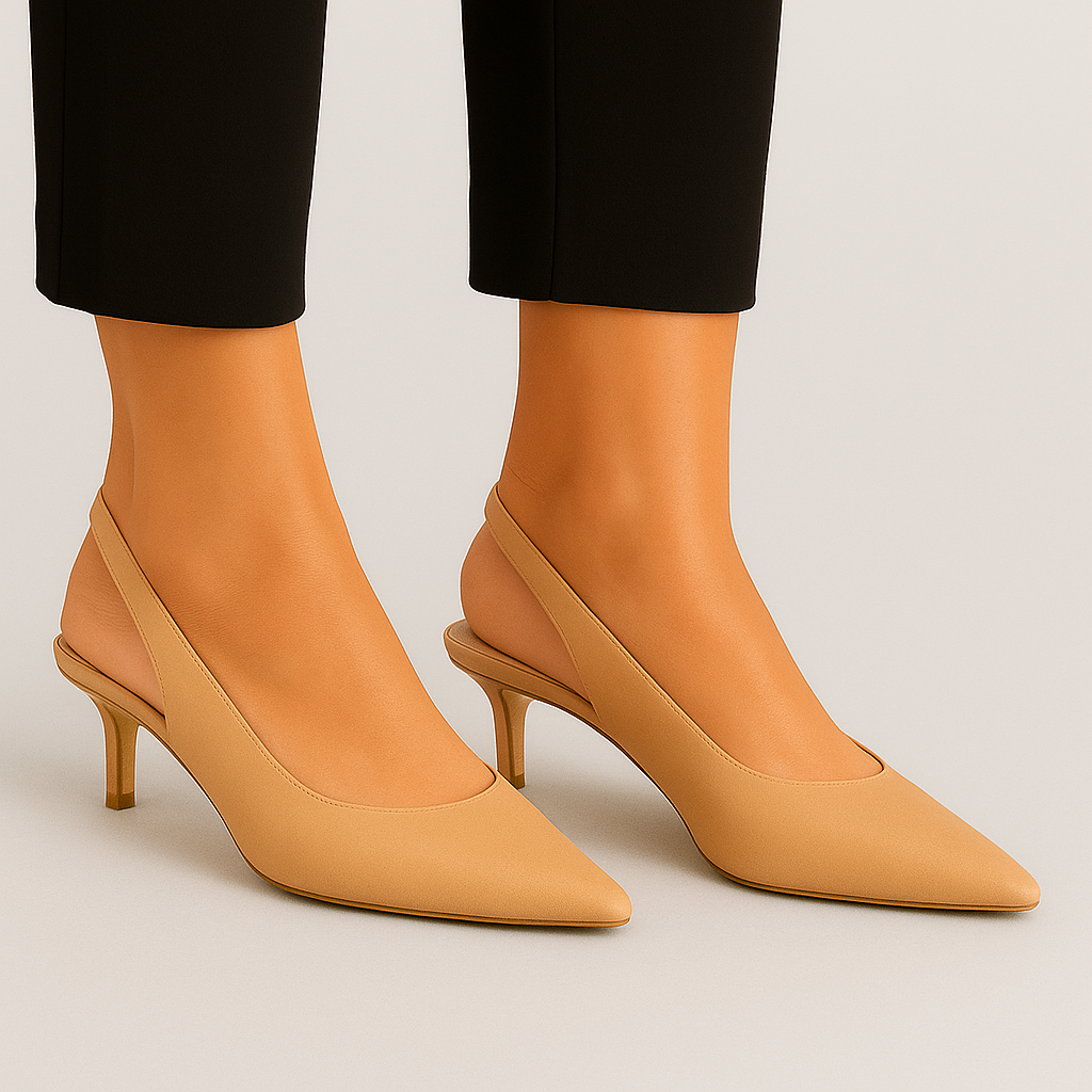 Lisbeth - Elegante spidse stiletter med delikat blonde