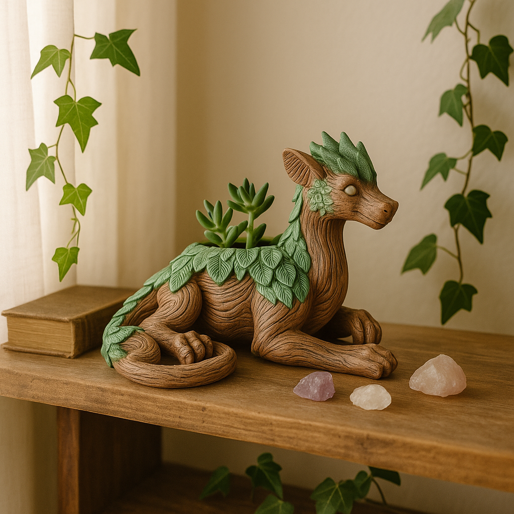 Florafable - Kreativ drageformet plantekasse til sukkulenter og små planter