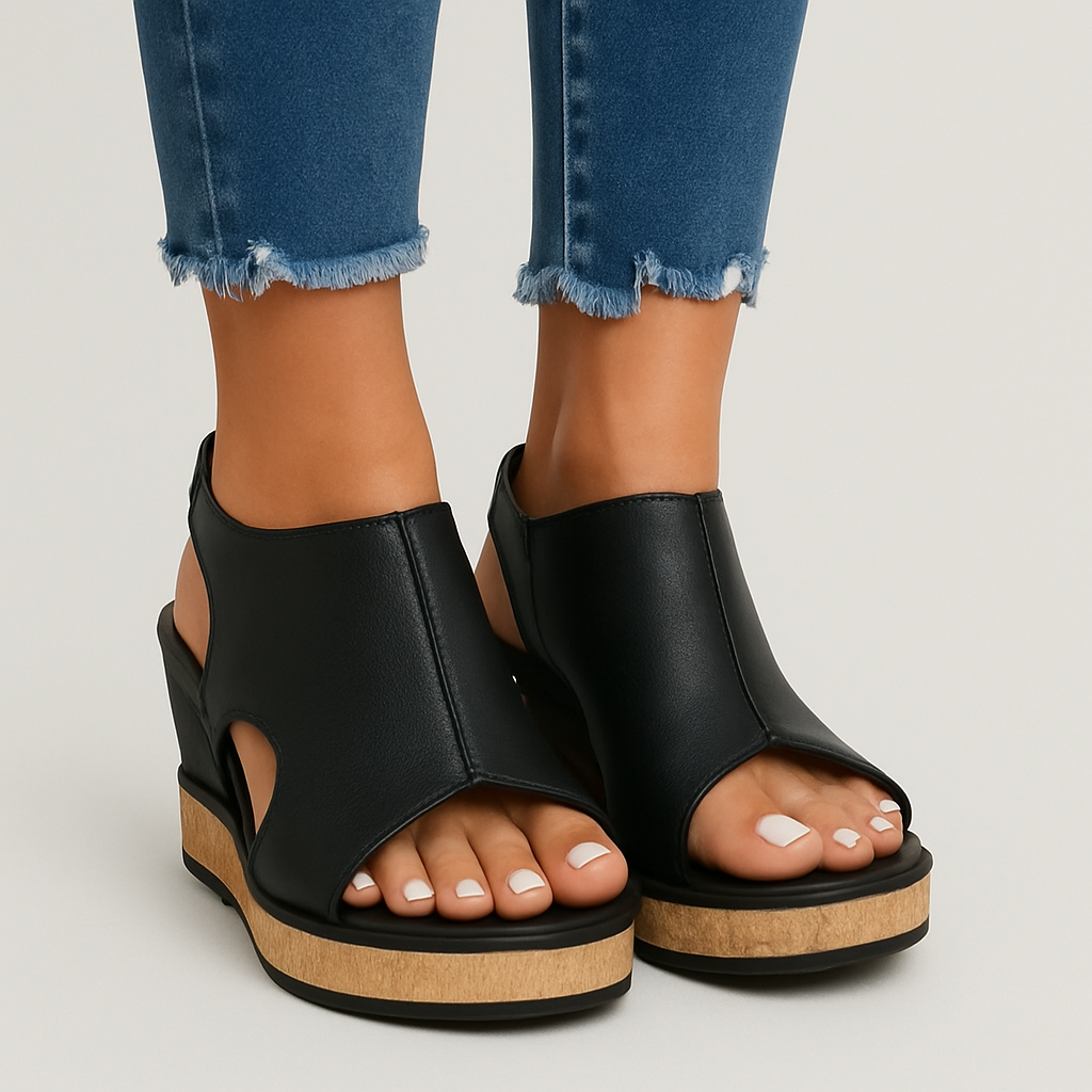 Rebecca - Komfortable sandaler med tyk skridsikker sål og justerbar rem
