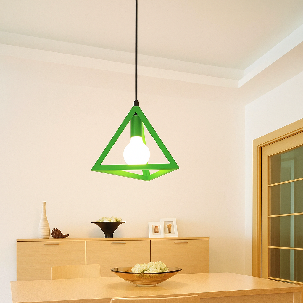 Lumo – Geometrisk Trekantet Loftslampe i Moderne Design