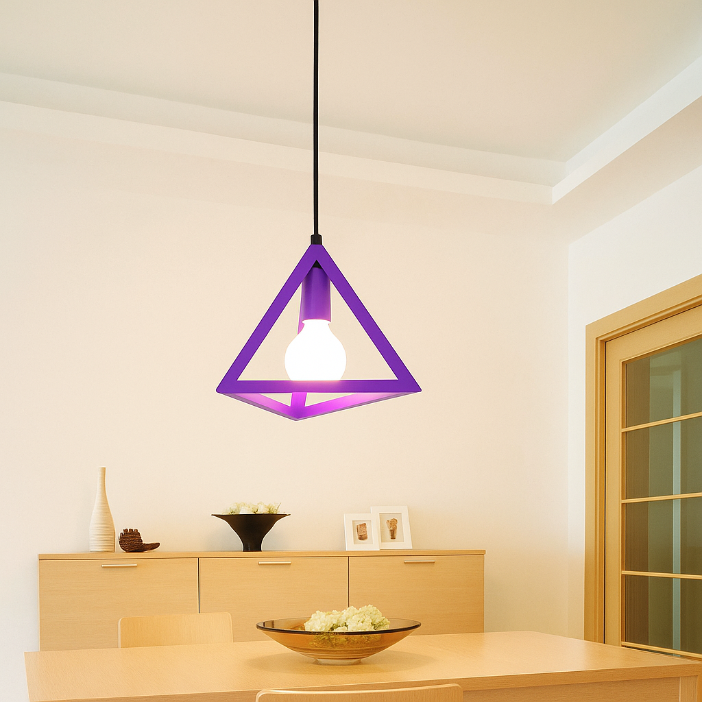 Lumo – Geometrisk Trekantet Loftslampe i Moderne Design