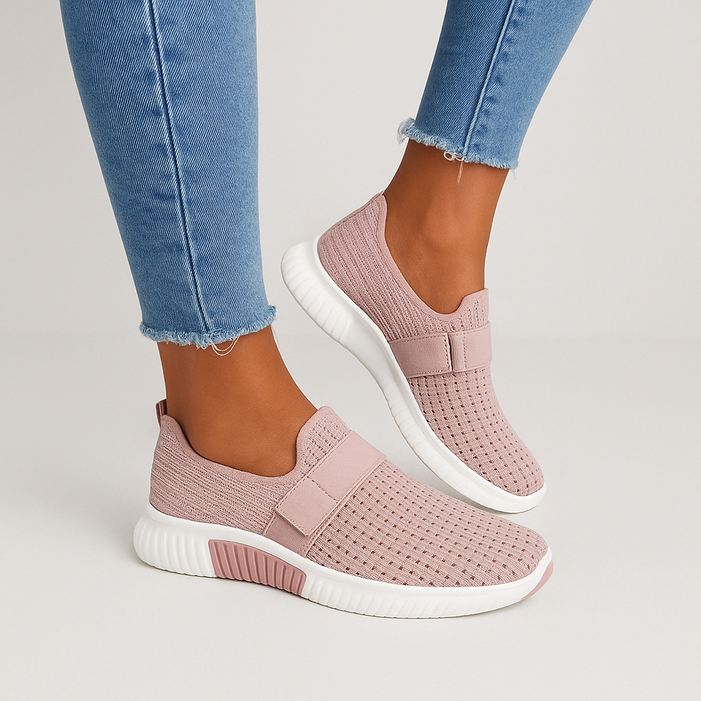 Lelia – Komfortable Slip-On Sneakers med Justerbar Rem