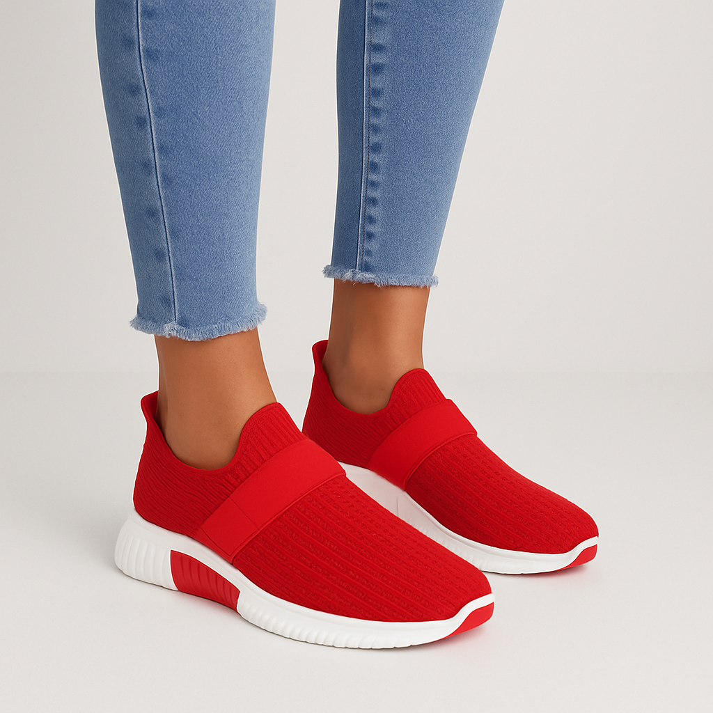 Lelia – Komfortable Slip-On Sneakers med Justerbar Rem