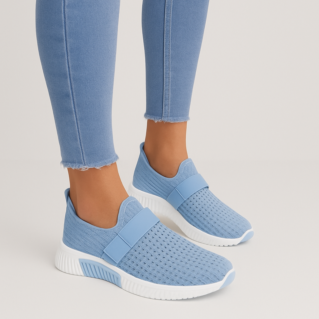 Lelia – Komfortable Slip-On Sneakers med Justerbar Rem