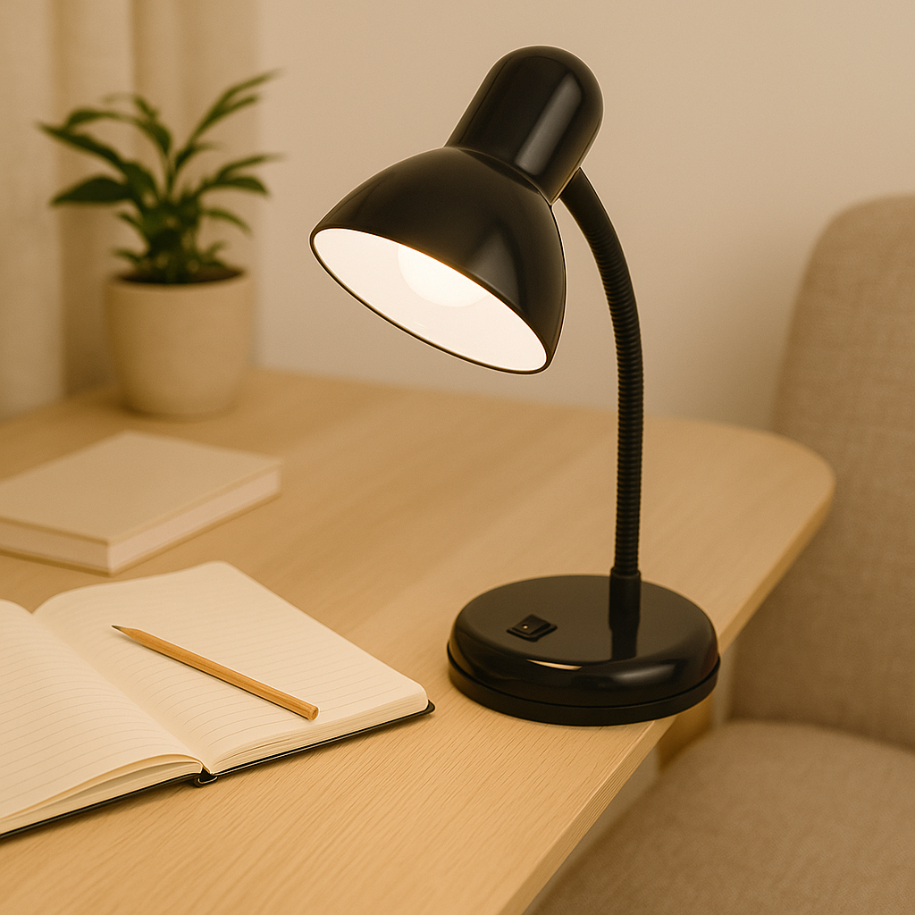 LumaFlex – LED Skrivebordslampe med 360° Justerbar Hals og Touch-Kontrol