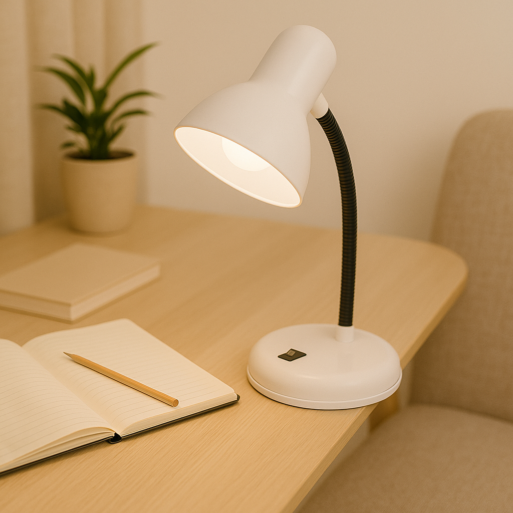 LumaFlex – LED Skrivebordslampe med 360° Justerbar Hals og Touch-Kontrol