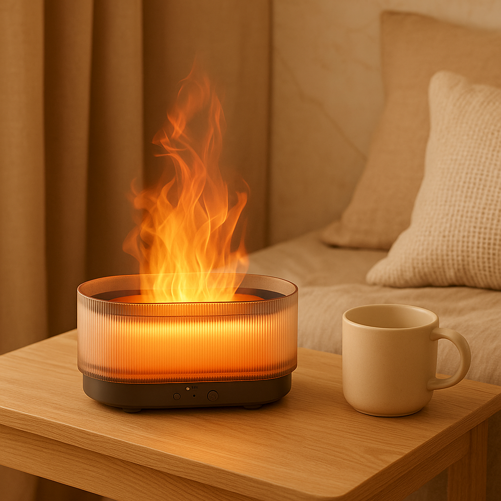 BrelioMist - Aromaterapi Ultralydsdiffuser med LED Ambiance Lys