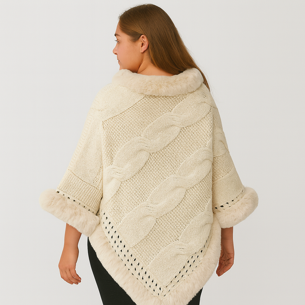 Clarissa | Cape-struik med flettet design og pelsbesætning
