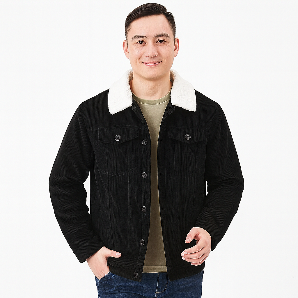 Corduroy Herrejakke med moderne pasform til herrer | Daan