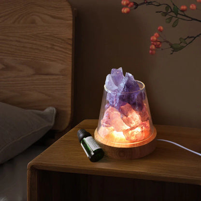 CrimsonEmber – Oplyst krystalbordlampe
