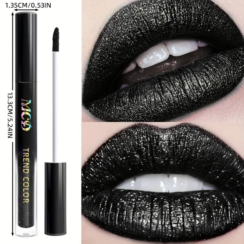 DarkGlam Lipgloss – Sort glanslipgloss, langvarig og ikke-klæbrig