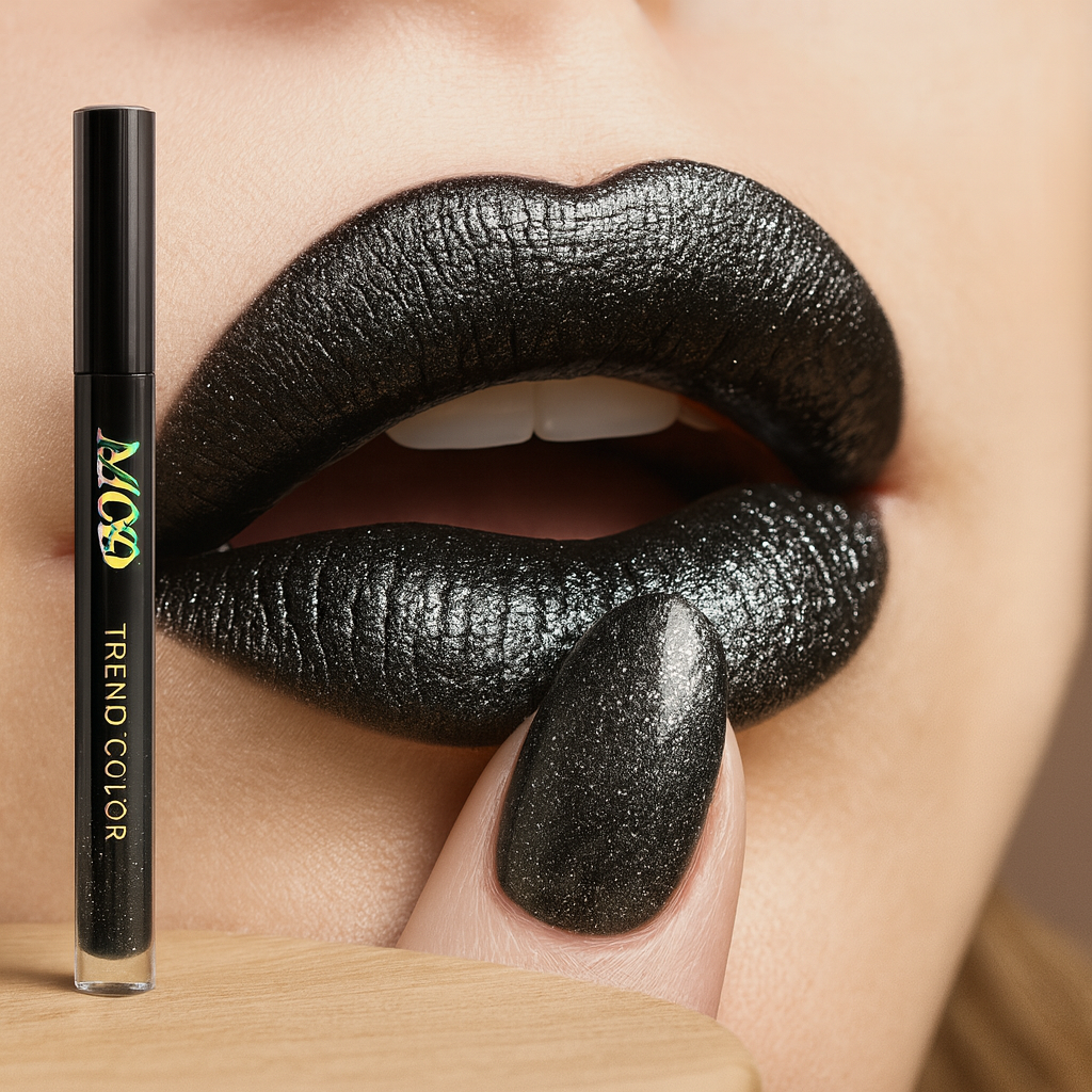 DarkGlam Lipgloss – Sort glanslipgloss, langvarig og ikke-klæbrig