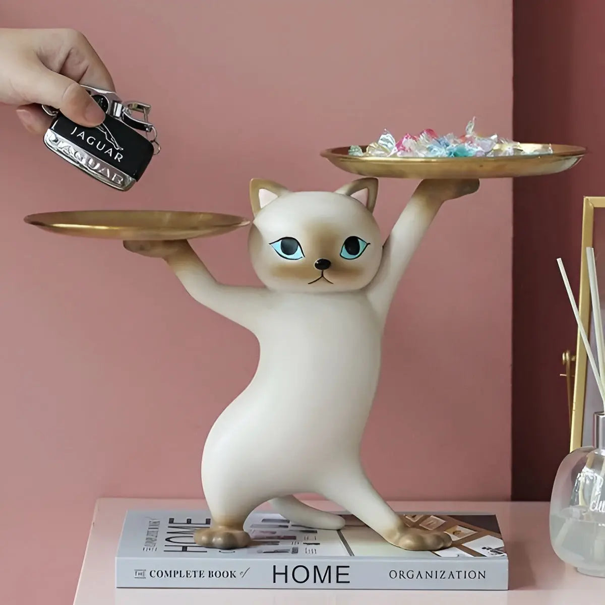 WhiskerWise dekorativ katte-organizer