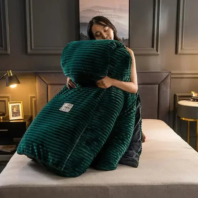 FluffyHaven Blødt Plys Tæppe – Ultimativ Komfort & Varme