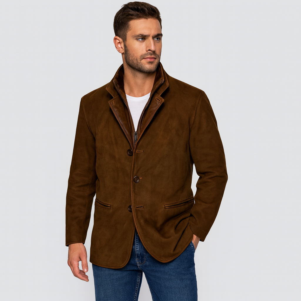 Eldric | Klassisk ruskindsjakke