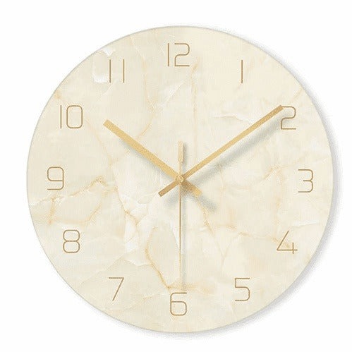 Marbelle Elegant Dekorativt Ur – Stilfuldt Design i Marmorlook