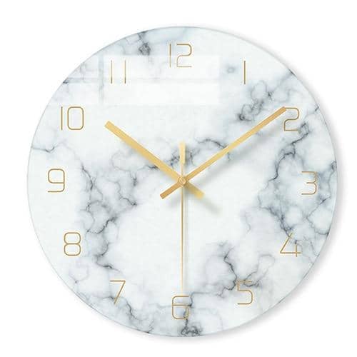Marbelle Elegant Dekorativt Ur – Stilfuldt Design i Marmorlook
