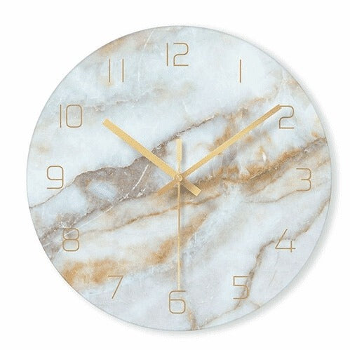 Marbelle Elegant Dekorativt Ur – Stilfuldt Design i Marmorlook